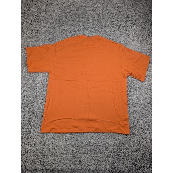 Vintage Clothes To Live In Shirt Men Extra Large Orange Crew Neck Single Stitch - Picture 5 of 6